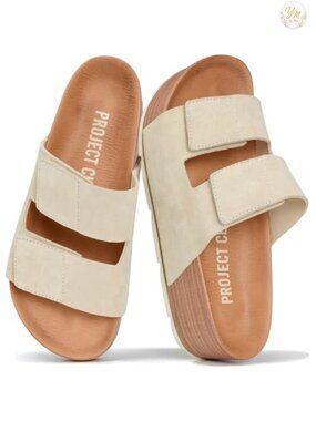 Genuine Leather Platform Sandals Women Summer Wedges